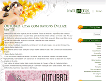 Tablet Screenshot of blog.natuphitus.com.br